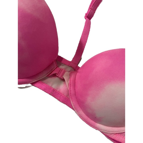 32A PINK by Victoria’s Secret Wear Everywhere Demi Front Closure Racer Back Bra - Picture 4 of 9